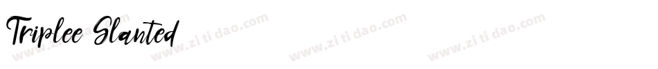 Triplee Slanted字体转换
